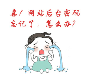 網站后臺賬號密碼忘記了怎么辦